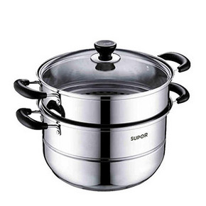 苏泊尔 304不锈钢加厚复底二层蒸锅 26cm 99元包邮(139-40券)