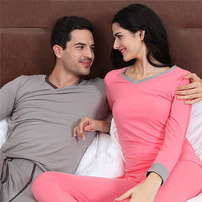 红豆 情侣纯棉保暖内衣套装 29.9元包邮(89-59.1)