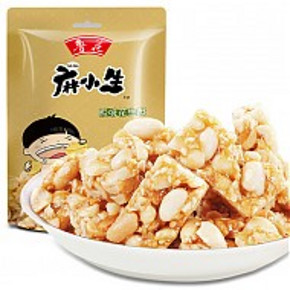 鲁花 麻小生 原味花生酥 208g 6.1元