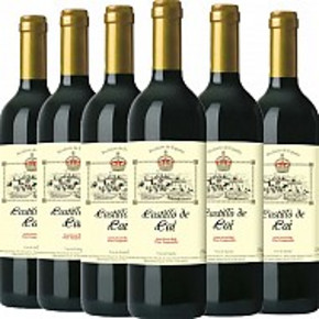 微信端# 西班牙进口红酒 凯恩城堡 半甜红葡萄酒 750ml*6瓶 99元包邮