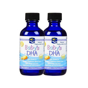 挪威小鱼 婴幼儿鳕鱼肝油滴剂 60ml*2瓶 159.6元包邮(148+17.6-6券)
