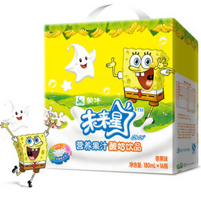 蒙牛 未来星妙妙营养果汁酸奶饮品 香蕉味 180mlx16瓶 23元