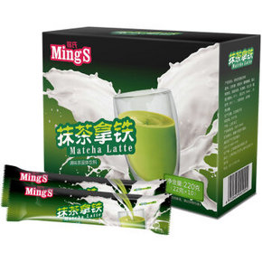 Mings 铭氏咖啡 抹茶拿铁奶茶 22g*10支 6.1元