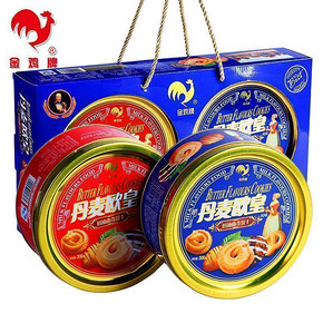 手慢无券# 金鸡 曲奇饼干礼盒装 300g*2盒 19.9元包邮(39.9-20券)