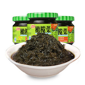 前10分钟# 佳宝  橄榄菜下饭菜 170g*3瓶+送1瓶 22点 15元包邮