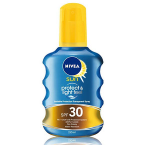 NIVEA 妮维雅 透明防晒喷露 150ml  折25元(49.9，199-100)