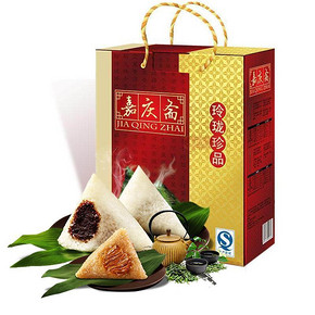 #端午# 嘉庆斋 粽子礼盒装 真空新鲜大肉粽 1120g 19.9元包邮(39.9-20券)