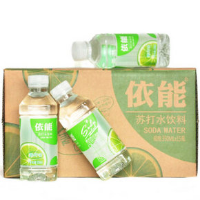 依能 苏打水 青柠味 350ml*15瓶/箱 19.9元