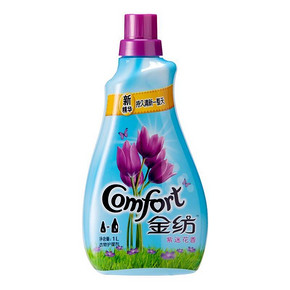 限地区# 金纺 衣物护理剂 新精华系列 紫迷花香 1L 9.9元