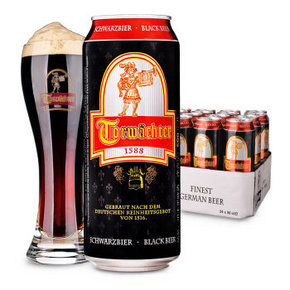 德国勇士啤酒 黑啤酒500ml*24听*2箱装 168元(买1送1)