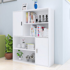 家乐铭品 马克四层双门储物柜 暖白色 99元包邮(199-100)
