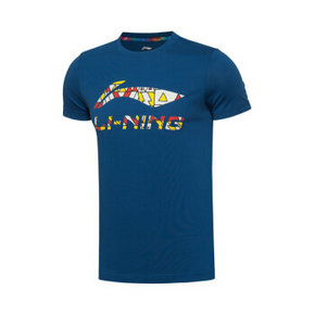 李宁 运动生活系列男子短袖文化衫 79元包邮