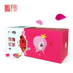 玫瑰遇上红茶# 鹏翔 玫瑰花茶红茶组合 50g 9.9元包邮(29.9-20券)