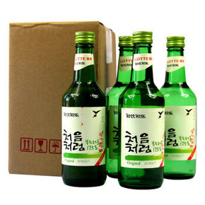 Lotte 乐天 19度初饮初乐烧酒 360ml*4瓶 折15元(30，买2免1)