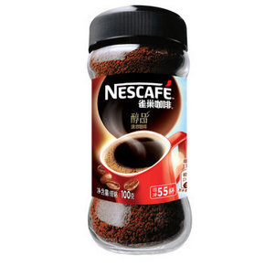 Nestle雀巢醇品100%纯咖啡100g 21.9元