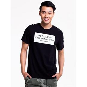 OLD NAVY 男款简约字母印花短袖T恤 60元包邮(65-5券)