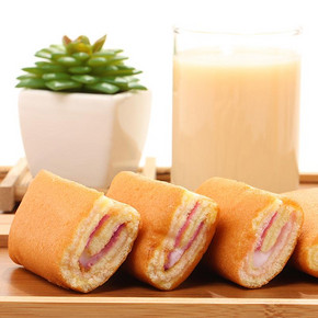 前2小时# 达利园 瑞士卷水果味 1500g+蒸蛋糕500g+蔓越莓蛋糕*2枚 36.9元包邮
