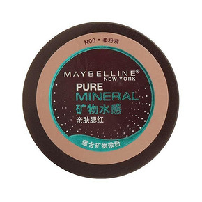 限地区# Maybelline 美宝莲 矿物水感亲肤腮红 4g 柔粉色 27元(可199-100)