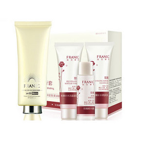 法兰琳卡 美白隔离防晒霜40ml+补水3件套 17.9元包邮(67.9-50券)