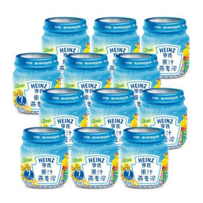 限地区# Heinz 亨氏 果汁燕麦泥 113g*12罐 51元(可119-25)