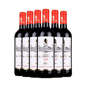 法国加尔达城堡 赤霞珠 干红葡萄酒 750ml*6瓶 88元