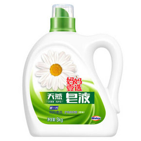 妈妈壹选 天然皂液 护色洗衣液3kg 29.9元(可199-100)