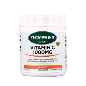 Thompson's 汤姆森 天然维生素C片 150片 77.2元(69+8.2)