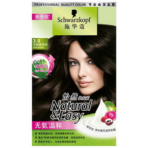 施华蔻（Schwarzkopf）怡然染发霜3.0羊绒脂深棕 39元(可199-100)