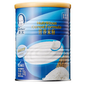 Gerber 嘉宝 婴幼儿原味营养米粉一段 225g 折22.4元(2件75折)