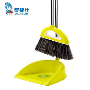 家捷仕 家用不锈钢扫把簸箕套装 12.8元包邮