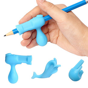 前5分钟#  猫太子 硅胶握笔矫正器 3只装 19返9.5元