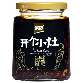 就酱# 美好 开个小灶麻辣豆豉酱 拌面下饭 200g 折3.9元(5.9X10-20)