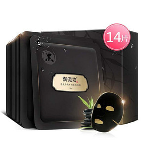 御泥坊 清爽平衡矿物蚕丝黑面膜 14片  39.9元