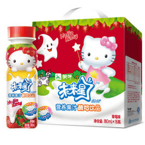 蒙牛 未来星 妙妙营养果汁酸奶饮品 草莓味 180ml*16盒 23元