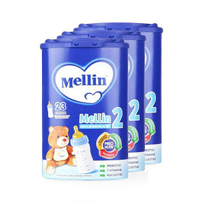 Mellin 美林 婴幼儿配方奶粉 2段 800g*3罐 231.7元(325+26.7-100-20券)