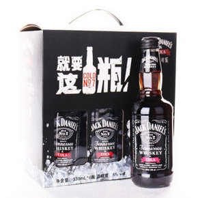 JACK DANIELS 杰克丹尼 威士忌可乐预调酒330mlx6瓶 49元(59，99-20)