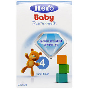 囤奶行动# 荷兰天赋力 Herobaby 婴儿配方奶粉4段700g 79元(可6件9折)