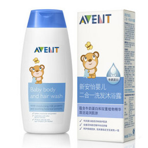 限地区# 飞利浦 AVENT 新安怡 婴儿2合1洗发沐浴露 200ml 30.9元(可188-60)