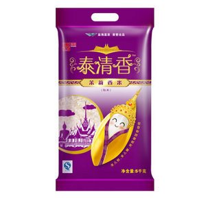 香满园 泰清香茉莉香米 5kg 折24.9元(34.9，99-30)