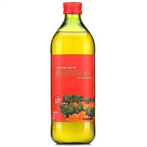 西班牙 Hojiblanca 白叶 特级初榨橄榄油方圆瓶 1L 59元