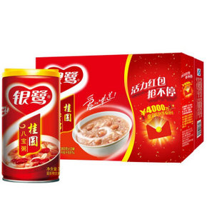 银鹭 八宝粥 速食粥 桂圆八宝粥 360g*12罐 29.9元