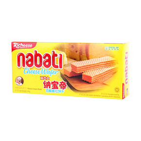 限地区# 印尼进口 丽芝士 纳宝帝奶酪威化饼干 145g 折4.2元(7，5件6折)
