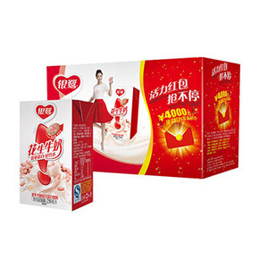 拼单好价# 银鹭 花生牛奶砖型 250ml*16盒 折18.2元(34.9，199-100)