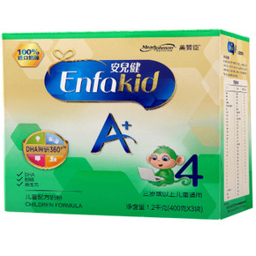 MeadJohnson 美赞臣 安儿健A+儿童配方奶粉 4段 1200g 132元包邮