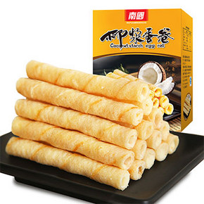 前60秒# 南国 椰浆鸡蛋卷 540g 14.9元包邮(29.9-15)