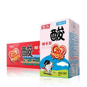 菊乐 酸乐奶 酸牛奶饮料 250ml*16盒 整箱 29.9元包邮(39.9-10券)