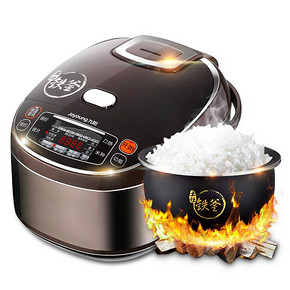 前2000名# 九阳 铁釜智能电饭煲 4L 18日0点 359返180元