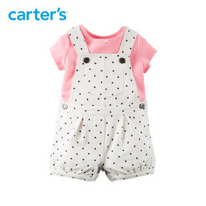 18日好价预告# Carter's 婴儿连体背带裤套装 折68元(第2套半价)