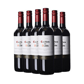 智利红酒 红魔鬼卡本妮苏维翁葡萄酒 750ml*6支 289元包邮