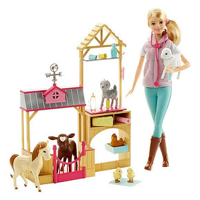 女孩最爱# Barbie 芭比宠物农庄套装 149元包邮